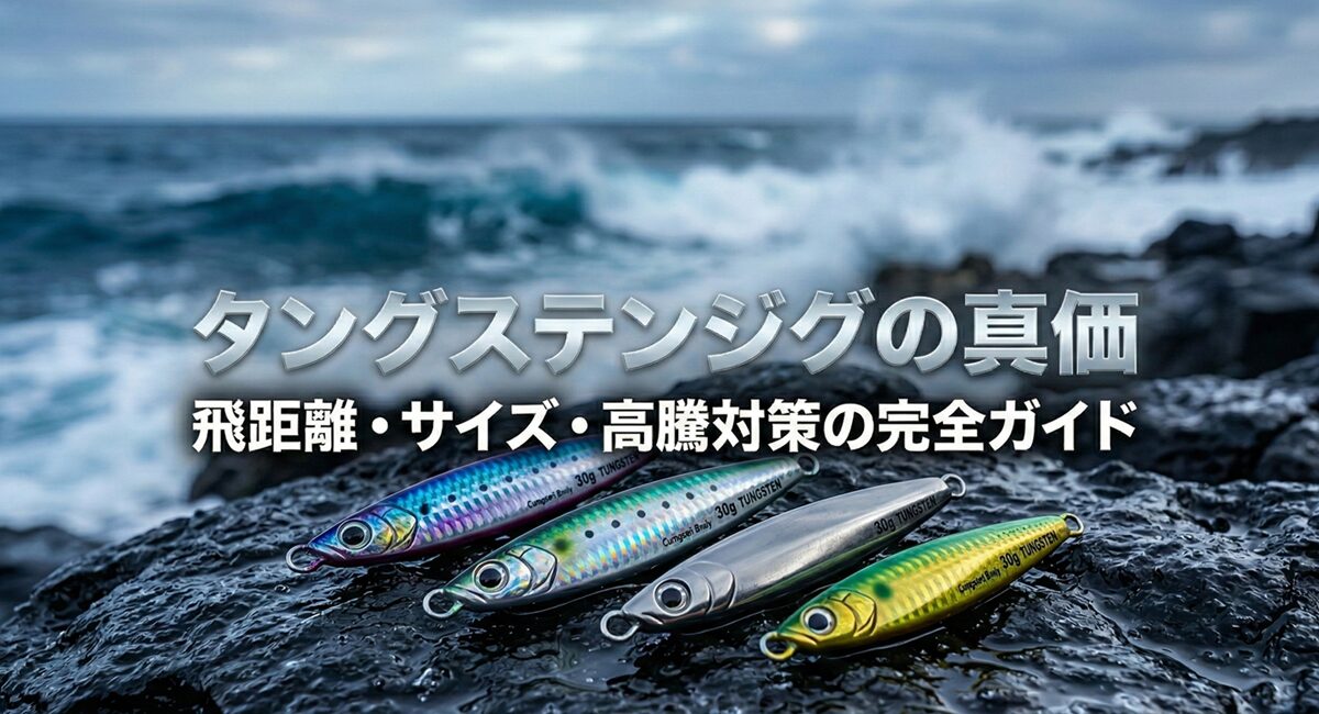 ショアジギングでタングステンジグを使うべき理由と注意点｜価格高騰に備える賢い選び方