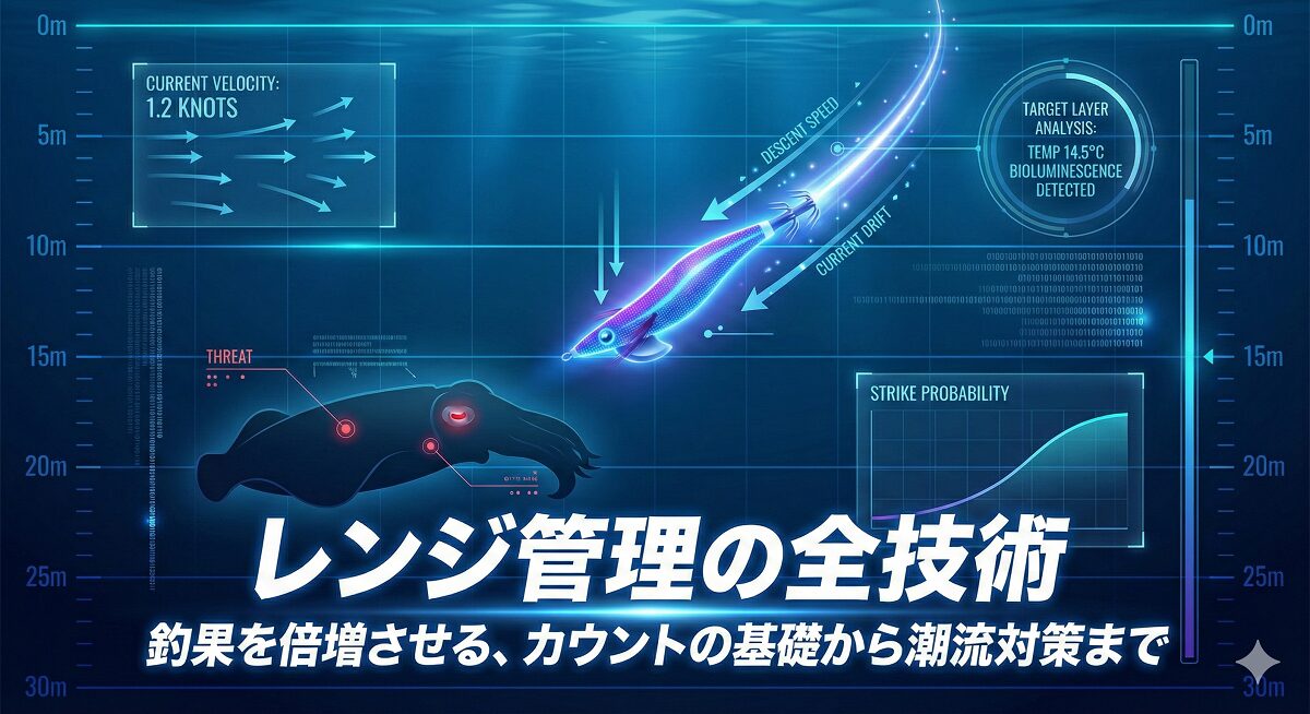 エギングで釣果を倍増させる「レンジ管理」の全技術｜カウントの基礎から潮流対策まで