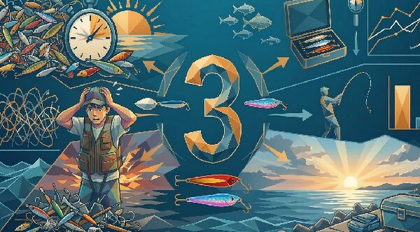 ルアーを3つに絞る理由を概念的に表現したイラスト