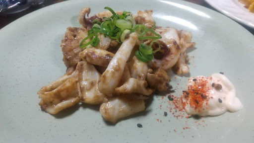 コウイカゲソの肝バター醤油炒め