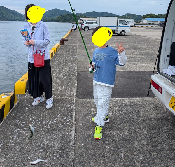 友人家族とのサビキ釣り